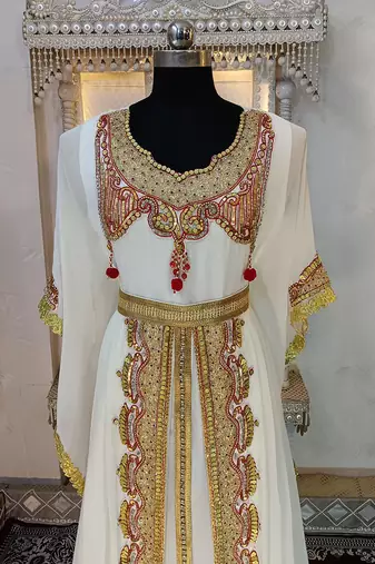 Off white designer takchita kaftan