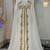 White and gold arabic takchita wedding kaftan
