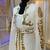 White and gold arabic takchita wedding kaftan