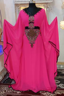 Gulal pink islamic arabic stylish designer caftan 1