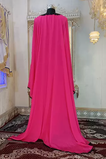 Gulal pink islamic arabic stylish designer caftan