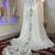 White arabic moroccan islamic wedding kaftan