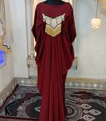 Brown arabic partywear kaftan