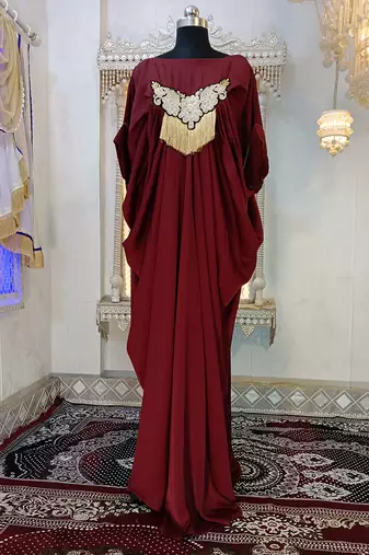 Brown arabic partywear kaftan