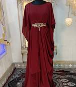 Brown islamic designer kaftan