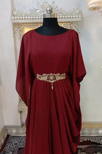 Brown islamic designer kaftan