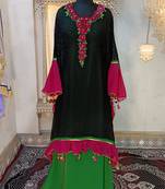 Black designer takchita kaftan