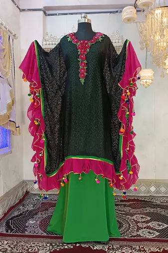 Black designer takchita kaftan