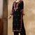Chikankari embroidered straight kurta with palazzos