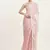 Pink color beautiful partywear embellished sequinned organza saree