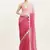 Pink color embellished sequinned chiffon saree for beautiful partywear saree