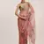 Pink color mirror work floral organza saree for beautiful partywear saree