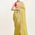 Lime yellow color embellished sequinned silk saree for beautiful partywear saree