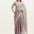 Lavender color embellished beads and stones satin saree for beautiful partywear saree