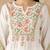 Chickenkari embroidered thread work chanderi cotton straight kurta