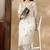 Chickenkari embroidered thread work chanderi cotton straight kurta