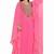 Designer Pink Stitched Kaftan Dress with Flowing Layers & Intricate Handwork Neck Embellishment Dress