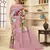 Pink color wevon jacquard with printed rich silk fabric stylish ceremonial saree
