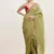 Green color tissue fabric embellished sequinned work fancy saree