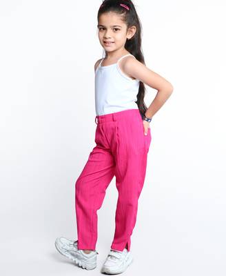 Pink stylish solid co-ord set 3