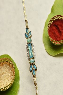 Ocean bloom rakhi with roli chawal capsules 2
