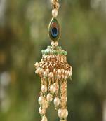 Peacock jhoomar lumba with roli chawal capsules