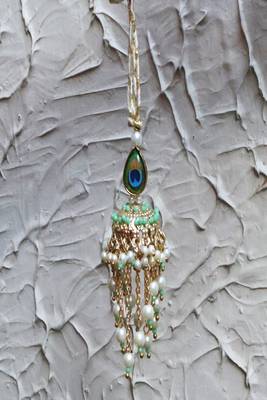Peacock jhoomar lumba with roli chawal capsules 5