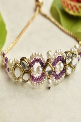 Royal kundan infinity lumba with roli chawal capsules 1