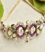 Royal kundan infinity lumba with roli chawal capsules
