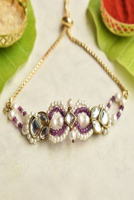 Royal kundan infinity lumba with roli chawal capsules 2