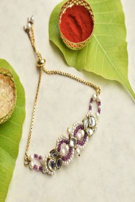 Royal kundan infinity lumba with roli chawal capsules 3