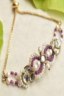 Royal kundan infinity lumba with roli chawal capsules 4