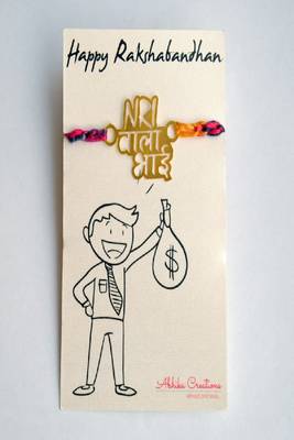 Nri wala bhai quirky rakhi with roli chawal capsules 1