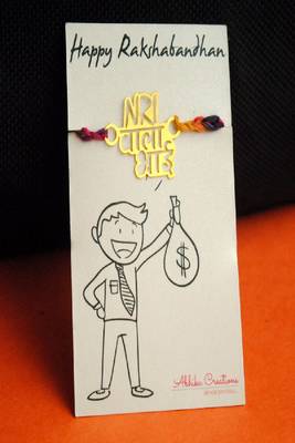 Nri wala bhai quirky rakhi with roli chawal capsules 2