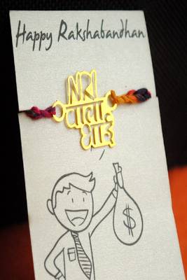 Nri wala bhai quirky rakhi with roli chawal capsules 4