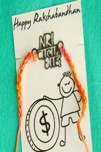 Nri wala bhai quirky rakhi with roli chawal capsules