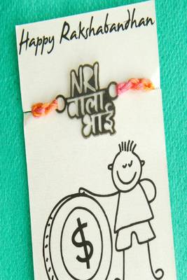 Nri wala bhai quirky rakhi with roli chawal capsules 2