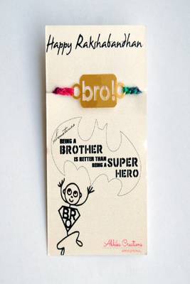Bro! quirky rakhi with roli chawal capsules 2
