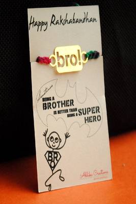 Bro! quirky rakhi with roli chawal capsules 3