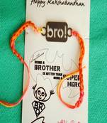 Bro! quirky rakhi with roli chawal capsules