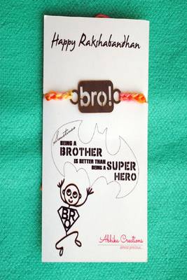 Bro! quirky rakhi with roli chawal capsules 2