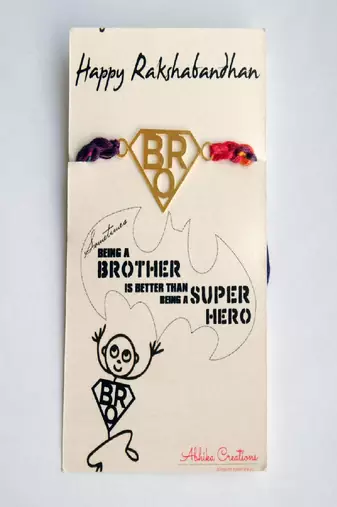 Super bro rakhi with roli chawal capsules