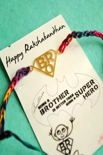 Super bro rakhi with roli chawal capsules