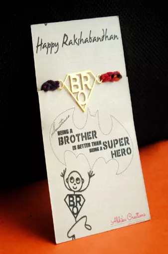 Super bro rakhi with roli chawal capsules