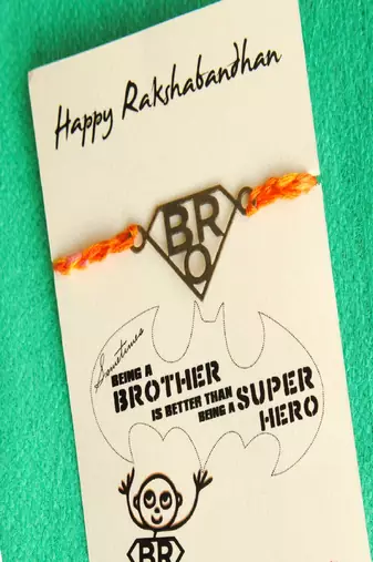 Super bro rakhi with roli chawal capsules