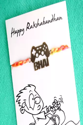 Gamer bhai rakhi with roli chawal capsules