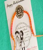 Om quirky rakhi with roli chawal capsules