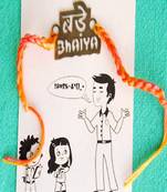 Bade bhaiya quirky rakhi with roli chawal capsules