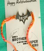 Bat bro quirky rakhi with roli chawal capsules