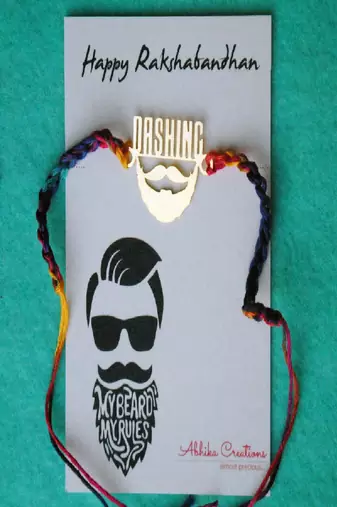 Dashing bhai rakhi with roli chawal capsules